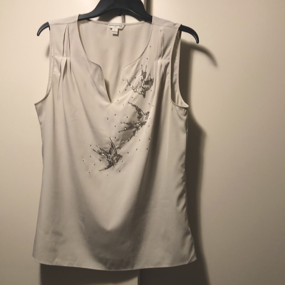 Banana Republic embroidered Sleeveless top